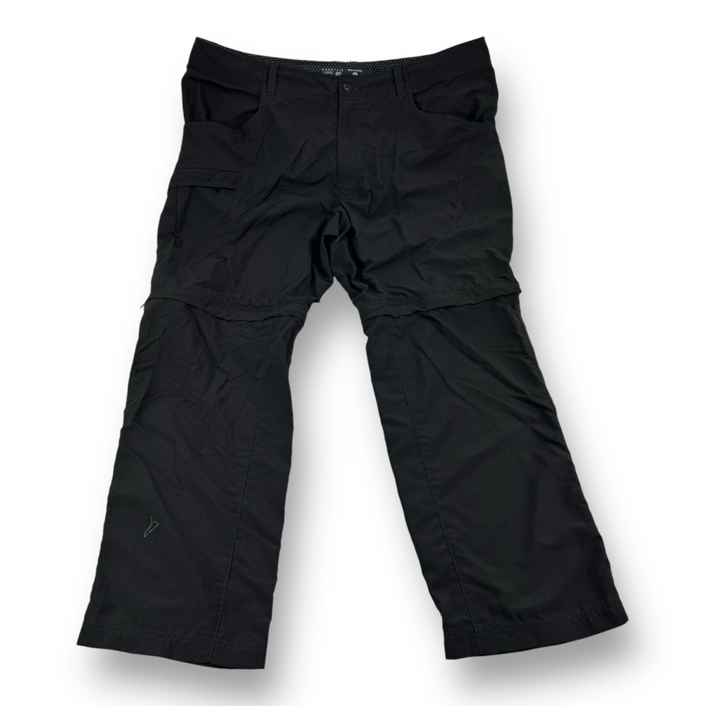 Mountain Hardwear Men's Flat Front Cargo Zip-Off Nylon Pants/Shorts Gray‎ 40x30